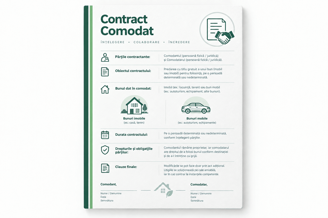 Contract de Comodat